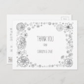 Budget Rustique Mariage Merci Cartes (Devant / Derrière)