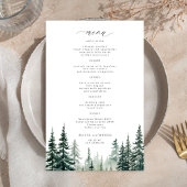 Budget rustique pins mariage menu