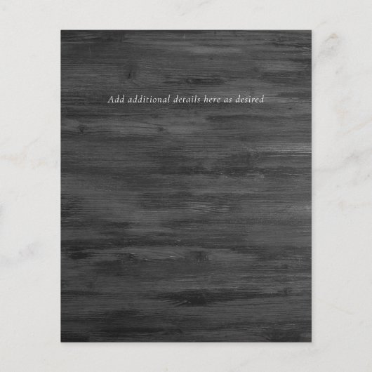 BUDGET RUSTISCH BESPAAR DE DATUM Verloving DAN GOE Flyer (Achterkant)