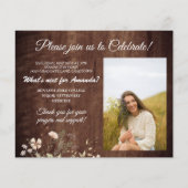 BUDGET Rustisch hout Christelijk Afstuderen Verse (Achterkant)