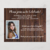 BUDGET Rustisch hout Christelijk Afstuderen Verse (Achterkant)