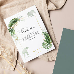 Budget Safari Animals Baby shower Dank u wel!