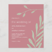 Budget Sage Foliage Dusty Roos Weddenschap (Voorkant)