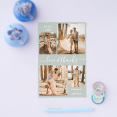 Budget Sage Green Collage Weddenschap Bedankt Flye Flyer (Enkel)