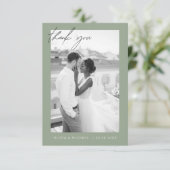 Budget Sage Green Mariage Merci Cartes (Debout devant)