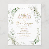 Budget Sage Green Vrijgezellenfeest Flyer (Voorkant)