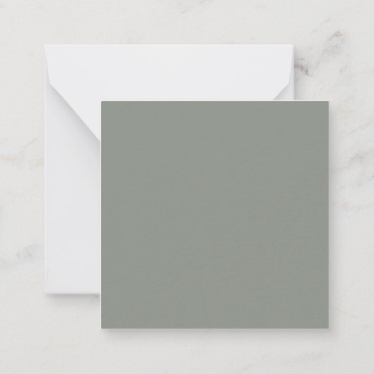 BUDGET Sage Green Wedding Save the Date Invitation Notitiekaartje (Achterkant)
