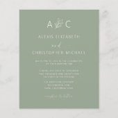 Budget Sage Groen Alles In Een Bruiloft QR Code (Voorkant)