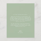 BUDGET Sage Weduwfoto Hartelijk dank Flyer (Achterkant)