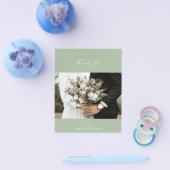 BUDGET Sage Weduwfoto Hartelijk dank Flyer (Enkel)