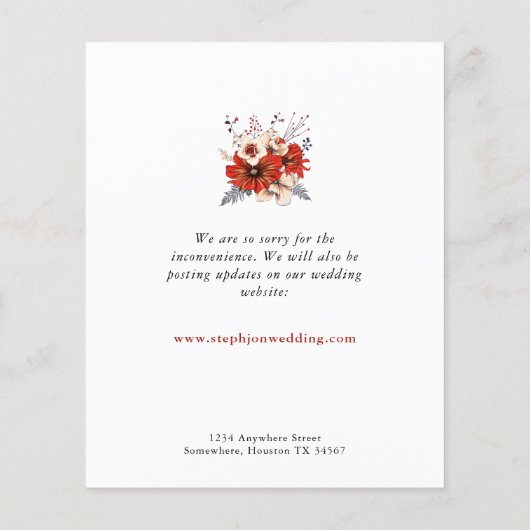 Budget Same Love New Plan Wedding Save the Date (Achterkant)