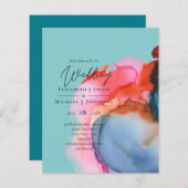 BUDGET samenvatting Regenboog Waterverf Bruiloft (Voorkant / Achterkant)