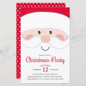 Budget Santa Kerstfeest Uitnodigen (Voorkant / Achterkant)