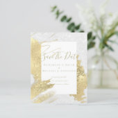 BUDGET SAVE DATES Look Abstrait Paillettes Feuille (Debout devant)