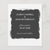 Budget Save the Date Photo Wedding Announding (Achterkant)