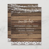 Budget Save the Date Rustic Farmhouse (Voorkant / Achterkant)