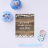 Budget Save the Date Rustic Farmhouse Flyer (Enkel)
