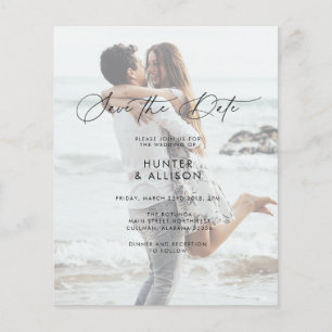 BUDGET Save The Date Uitnodigingsfolder Flyer