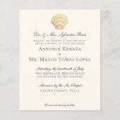 BUDGET Scallop Single Seashell Weddenschap (Voorkant)