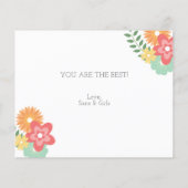 Budget  Schattigee Florals Moederdag Kaart (Achterkant)