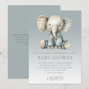 Budget Schattigee Olifant Baby shower Kaart