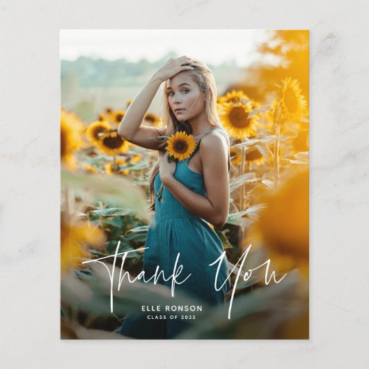 Budget Script 2 Carte de remerciements de diplôme  (Devant)