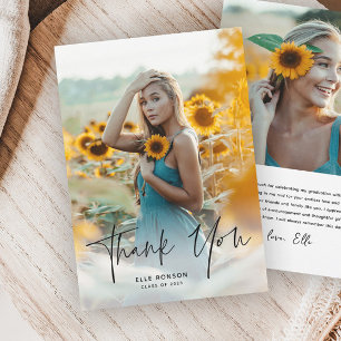 Budget Script 2 Carte de remerciements de diplôme 