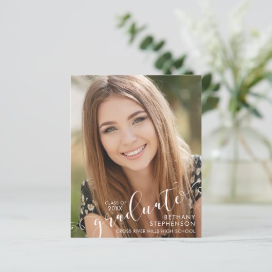 Budget Script 2 Foto Afstuderen aankondiging (Staand voorkant)