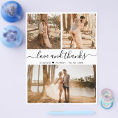 Budget Script 3 Foto Collage Weddenschap Hartelijk Flyer (Enkel)