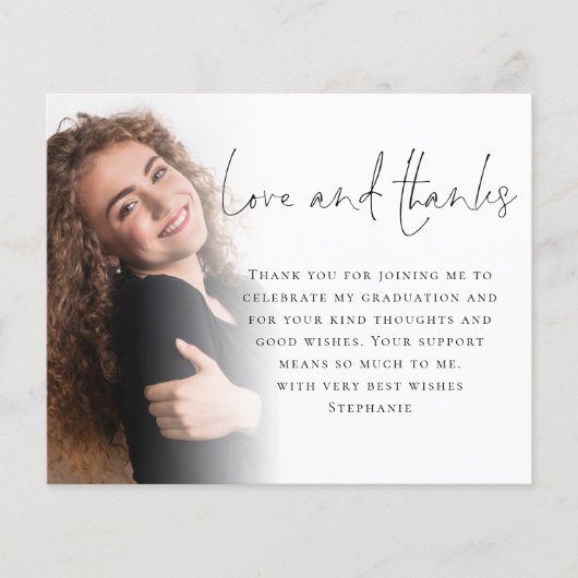 Budget Script 6 Foto Afstuderen Love Bedankt (Voorkant)