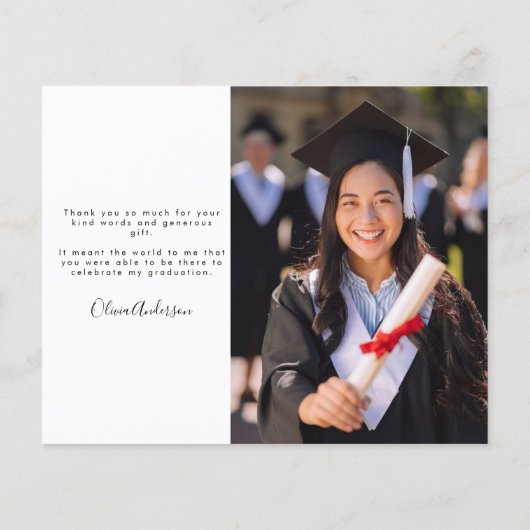 BUDGET Script Afstuderen Foto Hartelijk dank (Achterkant)