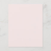 Budget Script Blush Roze Trouw Uitnodiging (Achterkant)