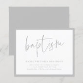 Budget Script Doop & Doopfeest Uitnodiging (Voorkant / Achterkant)