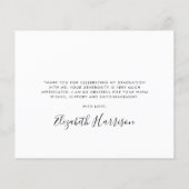 Budget Script Foto Overlay Afstuderen Dank u (Achterkant)