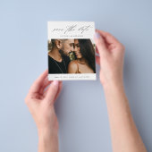 Budget Script Foto Save The Date Flyer (Hand)