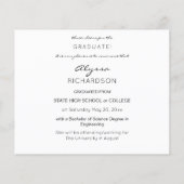 Budget Script Mod Foto Afstudeeraankondiging Flyer (Achterkant)