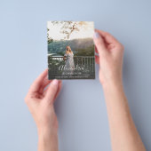 Budget Script Mod Naam Foto Afstuderen Verticaal Flyer (Hand)