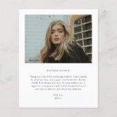 Budget Script Photo Afstuderen Hartelijk dank (Achterkant)