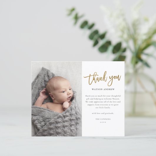 Budget Script Photo Baby Hartelijk dank (Staand voorkant)