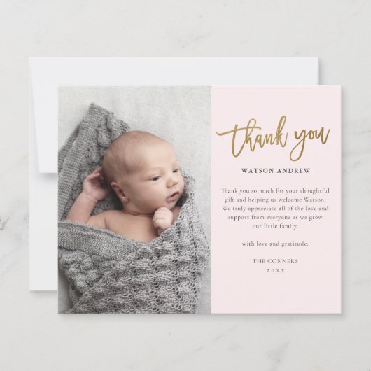 Budget Script Photo Baby Hartelijk dank (Voorkant)