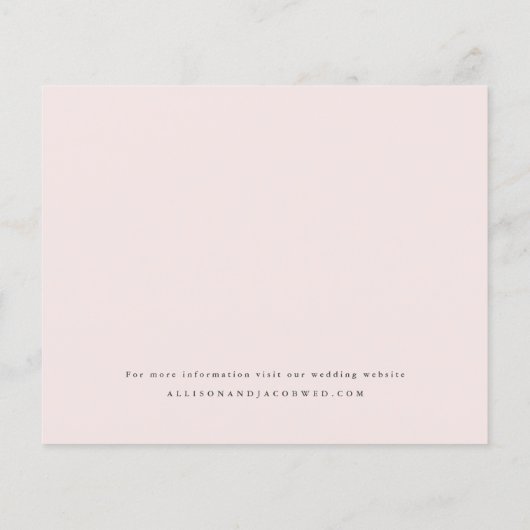 Budget Script Photo Wedding Invitation (Achterkant)