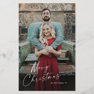 Budget Script Prettig Kerstmis Foto Vakantiewenska Flyer