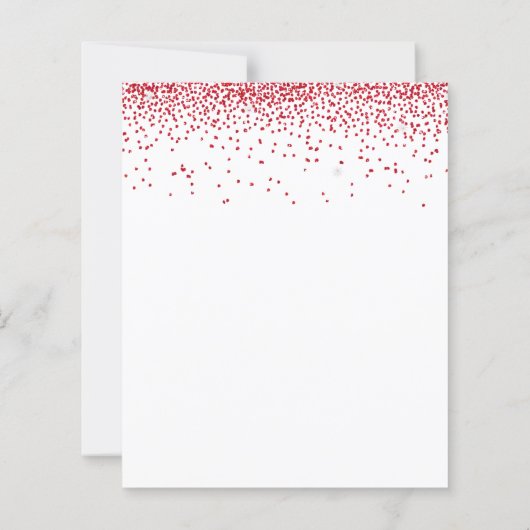 Budget Script Red Glitter Weddenschap (Achterkant)