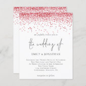 Budget Script Red Glitter Weddenschap (Voorkant / Achterkant)