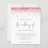Budget Script Red Glitter Weddenschap (Voorkant)