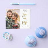 Budget Script Trouwfoto Save The Date Flyer (Enkel)