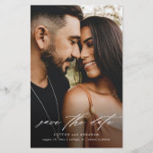 Budget Script Trouwfoto Save The Date Flyer (Voorkant)