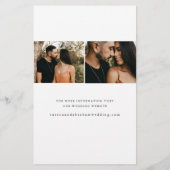 Budget Script Trouwfoto Save The Date Flyer (Achterkant)