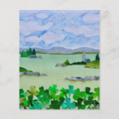 Budget Shamrock Baby shower Invitation (Achterkant)