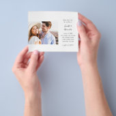 Budget Side Photo Calligraphy Wedding Flyer (Hand)